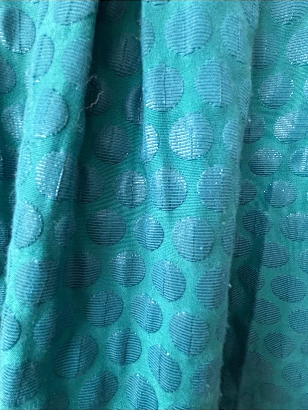 Elle Teal Dot Jacquard Shell Top